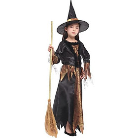 Bộ váy mũ phù thủy hóa trang Halloween cho bé G-0197