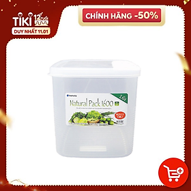 Hộp thực phẩm vuông 1600ml Inomata nội địa Nhật Bản