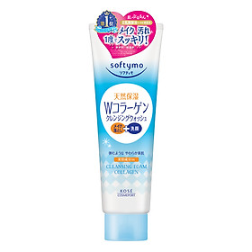 Bọt Rửa Mặt & Tẩy Trang Dạng Kem 2 Trong 1 Kosé Cosmeport Softymo Cleansing Foam Collagen (190g)