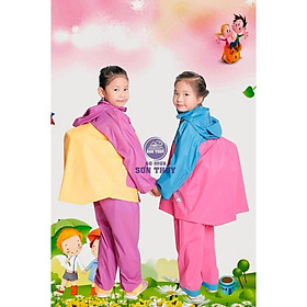 Mua BỘ ÁO MƯA TRẺ EM CÓ LƯNG CHE CẶP SÁCH SƠN THỦY