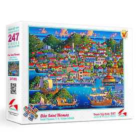Tranh xếp Hình Tia Sáng- Đảo Saint Thomas (Hoa Kỳ ) (247 Mảnh Ghép)