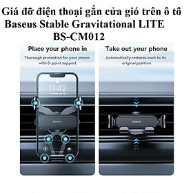 Mua Giá đỡ điện thoại gắn cửa gió trên ô tô Baseus Stable Gravitational LITE BS-CM012 _ Hàng chính hãng
