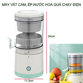 Máy vắt cam, ép nước củ quả đa năng thông minh dùng pin sạc