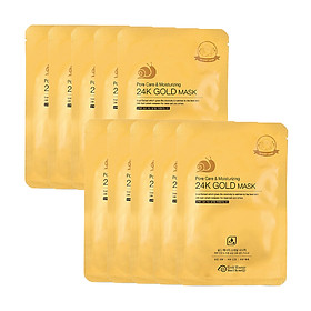 Mặt nạ cấp ẩm thu nhỏ lỗ chân lông dành cho da khô GOLD SNAIL Mask Pack (Pore Care + Moisturizing) 33ml