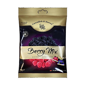 Kẹo trái cây Đức vị MÂM XÔI HỖN HỢP - BERRY MIX Cavendish & Harvey dạng gói 100g