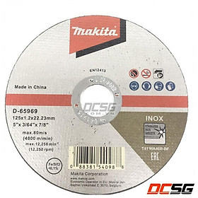 Mua Đá cắt mỏng cho Inox 125x1.0x22.23mm Makita D-65969