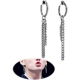 Bông tai mix lá & xích KPOP KTV02