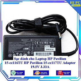 Sạc dành cho Laptop HP Pavilion 15-cc116TU HP Pavilion 15-cc117TU Adapter 19.5V 3.33A - Kèm Dây nguồn - Hàng Nhập Khẩu