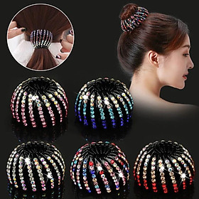 Kẹp búi tóc Hàn Quốc đính đá cao cấp sang trọng - cặp tóc tổ chim đính đá sang trọng