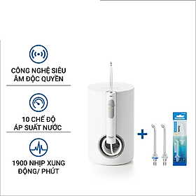 Combo Máy Tăm Nước Cầm Tay Panasonic Công Nghệ Siêu Âm EW1611 + Đầu thay thế WEW0982X401 - Hàng Chính Hãng