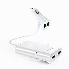 Vaorlo 36W Quick Charge 3.0 USB Bộ sạc mở rộng dây cáp cáp cáp USB Bộ sạc xe khách phía sau