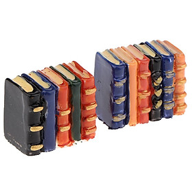 Resin Books Blocks Model Toy for 1:12 Scale Dollhouse Miniature Decoration