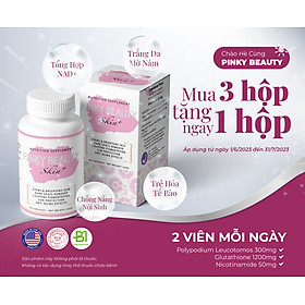 VIÊN UỐNG CHỐNG NẮNG - TRẮNG DA - MỜ NÁM PINKY BEAUTY + SKIN