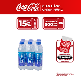 Lốc 6 Chai Nước Uống Thể Thao Aquarius (390ml / Chai) Sale 25.10_TK