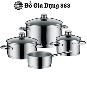 Bộ Nồi WMF SAPHIR 4 Món, Chất Liệu Thép Không Gỉ, Dẫn Nhiệt Tốt, Tay Cầm Cách Nhiệt, Nhập Đức
