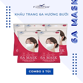 Khẩu trang 4 lớp cao cấp Famapro 6A Mask chống nắng tối ưu