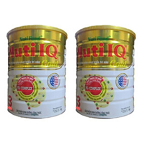 Bộ 2 Lon Sữa Bột Nutifood Nuti IQ Gold Step 3 (Từ 1 - 2 tuổi) - 1.5kg