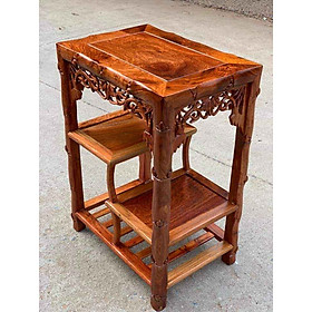 Mua Đôn trúc 2 tầng gỗ hương vân gỗ nuột đẹp