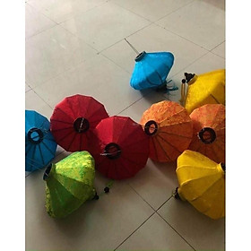 Đèn lồng hội an hình đĩa bay vải phi bóng chống nước và bụi cực tốt