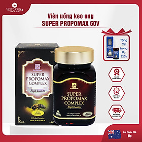 Viên uống keo ong tăng cường hệ miễn dịch, tăng sức đề kháng nhập khẩu chính hãng Úc SUPER PROPOMAX COMPLEX (60 viên) chiết xuất từ Keo Ong giúp tăng cường sức khỏe, nâng cao sức đề kháng, nâng cao thể trạng cho cơ thể 