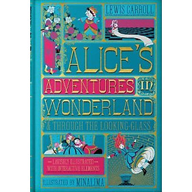Sách - Alice's Adventures in Wonderland (Illustrated with Interactive Elements) by Lewis Carroll (US edition, hardcover)
