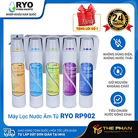 Mua  MIỄN PHÍ LẮP ĐẶT  Máy Lọc Nước Âm Tủ RYO Hyundai Wacortec RP902 - GIAO HỎA TỐC  Không Dùng Điện  Không Nước Thải  Công Nghệ UF 5 Lõi Lọc  Thay Lõi Đơn Giản  Giữ Được Khoáng Chất Tự Nhiên - Hàng Chính Hãng