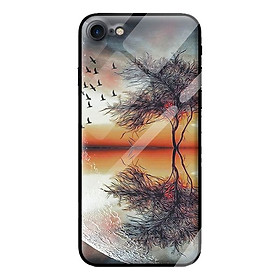 Ốp kính cường lực cho iPhone 7 cảnh cây 1 - Hàng chính hãng