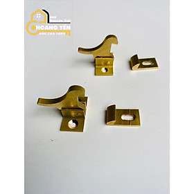 Mua Mỏ cò đồng tủ gỗ  chốt tủ bằng đồng có lò xo  cò mỏ đồng chốt tủ