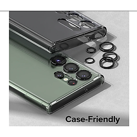 Cường lực Camera cho Samsung Galaxy S24 Ultra hiệu ANANK - mặt kính AGC sắc nét với độ cứng 9H, trang bị khung tự dán dễ dàng tự dán ở nhà - Hàng nhập khẩu