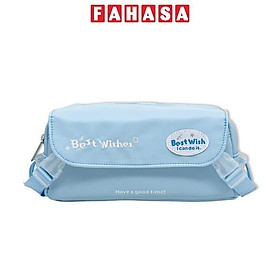Bóp Viết Vải Best Wishes - Yescholar 9233 - Màu Xanh