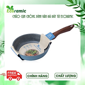 Chảo Chống Dính Ecoramic Vân Đá Đáy Từ Chính Hãng Cao Cấp, Chảo cạn siêu bền, Dùng cho mọi loại bếp trừ bếp từ, Bảo hành chính hãng 2 tháng