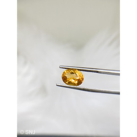 Mua Cặp viên đá citrine thạch anh vàng 7 carat hình oval làm nhẫn mặt dây rất đẹp