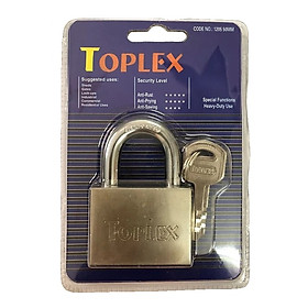 Ổ khóa TOPLEX 1205-50 mm cao cấp, khóa an toàn, chống chìa giả, chất liệu hợp kim thép, lõi hợp kim đồng