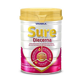 Sữa Vinamilk Sure Diecerna 900gr - Dinh dưỡng dành cho người đái tháo đường, tiền đái tháo đường và đái tháo đường thai kỳ