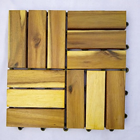 Thùng ván gỗ lót sàn 12 nan - vàng chanh (10 vỉ)