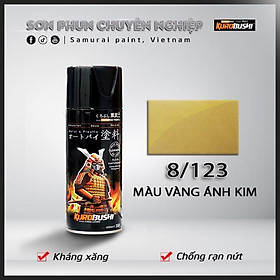 Sơn xịt Samurai Kurobushi - MÀU VÀNG ĐỒNG 123 (400ml)