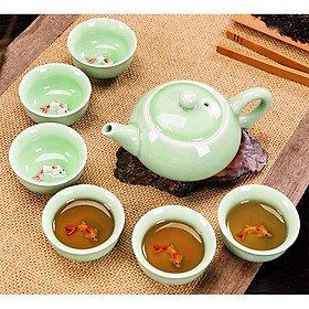 Mua Bộ Ấm Chén Uống Trà Hình Cá