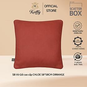 Mua SCATTER BOX Vỏ Gối cao cấp nhập khẩu Ireland Anh Quốc CHLOE Màu cam kích thước 58*58CM Phong cách hiện đại