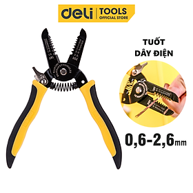 Mua Kìm Tuốt Dây Điện Đa Năng Deli Cao Cấp Chính Hãng 0 6-2 6mm - Tay Cầm Chống Trơn Trượt - Sử Dụng Nhiều Mục Đích EDL2607