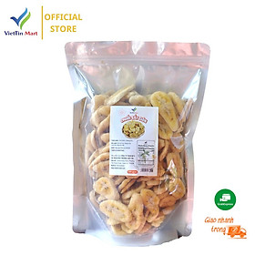 Hình ảnh Chuối Sấy Giòn Hàng Nguyên Miếng Viettin Mart 1kg