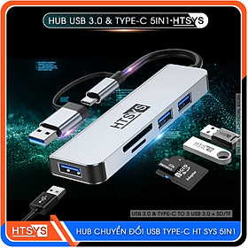 Mua Hub Chuyển Đổi USB Type C HT SYS 5 in 1 To USB 3.0  SD  TF - Hàng Chính Hãng