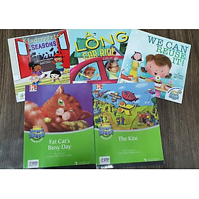 Combo 5 truyện đọc ISS Readers 3: A Long Car Ride, Kindergarten Seasons, We Can Reuse It!, Fat Cat's Busy Day, The Kite