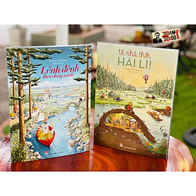 Hình ảnh sách (Combo 2 cuốn Magnus Weightman minh họa màu khổ đại) VỀ NHÀ THÔI, HẢI LI! và LÊNH ĐÊNH THEO DÒNG XANH – Kim Ngọc dịch – NXB Kim Đồng (Bìa mềm)