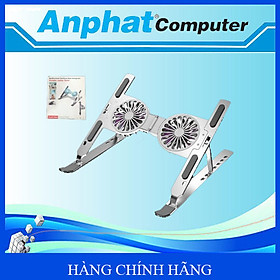Mua Giá đỡ Laptop Stand Cooling 2 Fan Nhôm Silver – Hàng Chính Hãng