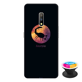 Ốp lưng dành cho điện thoại Realme X hình  12 Cung Hoàng Đạo - Cung Bọ Cạp - tặng kèm giá đỡ điện thoại iCase xinh xắn - Hàng chính hãng