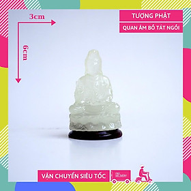 Mua Tượng Phật Bà Quan Thế Âm Bồ Tát dạ quang - Cao 6cm