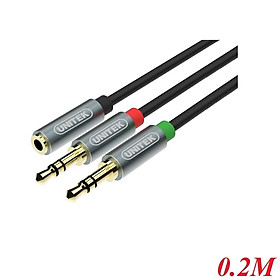 Mua Cáp gộp audio và mic 3.5mm Unitek Y957ABK - Hàng nhập khẩu