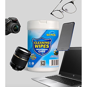 Bộ vệ sinh chuyên dụng dành cho Laptop máy tính Macbook Lens Máy ảnh Điện thoại Ipad Kính mắt Tivi dạng khăn rút - Hàng Chính Hãng