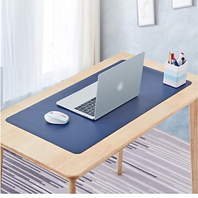 Deskpad kiêm tấm lót di chuột 90 x 45cm thảm trải bàn làm việc 2 mặt 2 màu