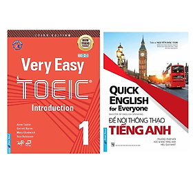 Combo 2 Cuốn : Very Easy Toeic 1 - Introduction + Quick English For Everyone - Để Nói Thông Thạo Tiếng Anh
